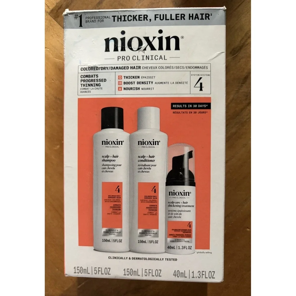 Nioxin SYSTEM 4 - Scalp Care + Hair Thickening 3pc Set - 1 month supply